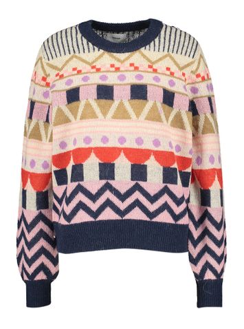 Multicolor trui met print Milano Numph
