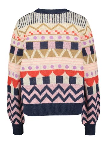 Multicolor trui met print Milano Numph
