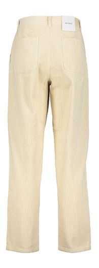 Ecrukleurige lange broek in ribfluweel Les Deux