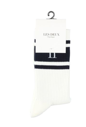 Off white 2-pack kousen met strepen William Les Deux