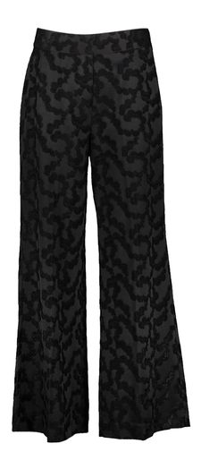Zwart geklede broek met subtiele print Blanka Pant Co'Couture