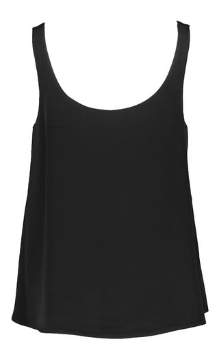 Zwarte top met cape Psophia 