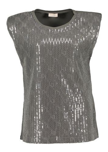 Grijze t-shirt met strass Liu Jo