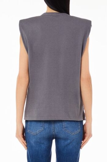 Grijze t-shirt met strass Liu Jo