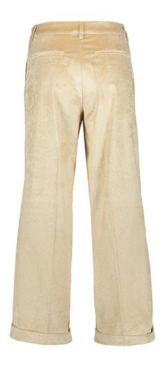 Ecxru glanzende corduroy broek Dango Momoni