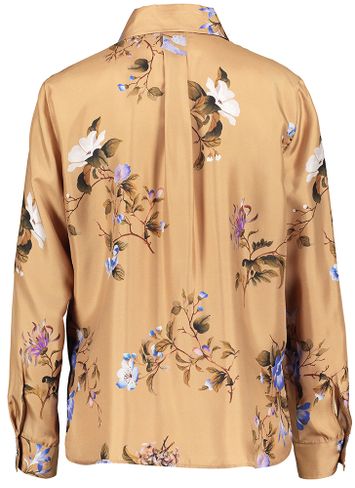 Beige bloes met bloemenprint Arles Momoni