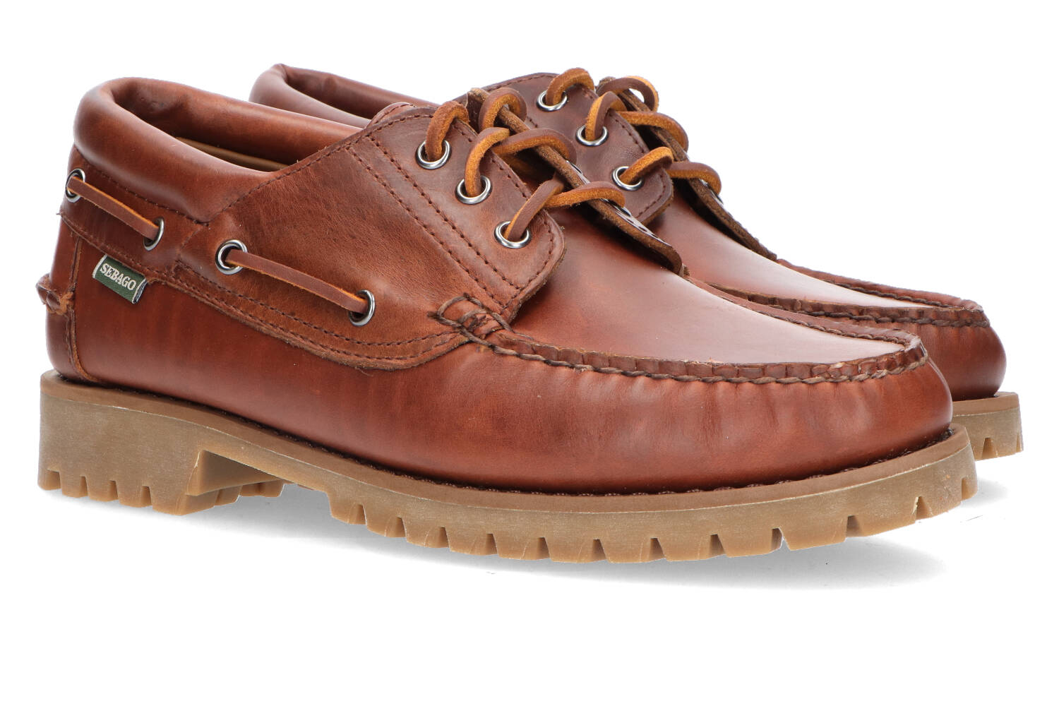 Brown cinnamon lage schoenen Sebago