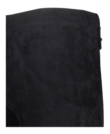 Zwarte zachte lange broek met gouden knopen Twinset
