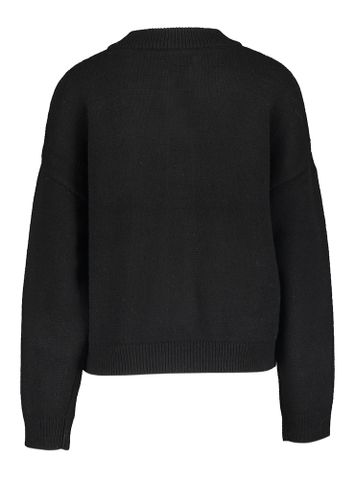 Zwarte oversized wollen gilet Carina Cardigan Msch Copenhagen
