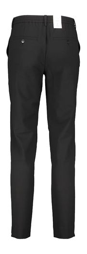 Zwarte comfortabele slim fit broek Theo Plain