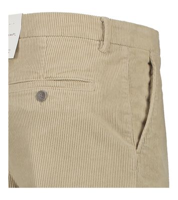 Beige ribfluwelen broek Lucas Plain