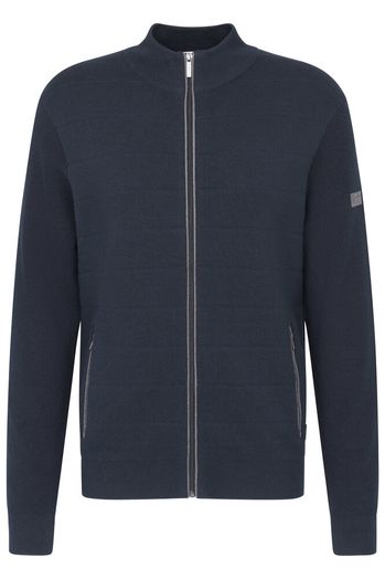 Donkerblawe gilet met zakken Bugatti