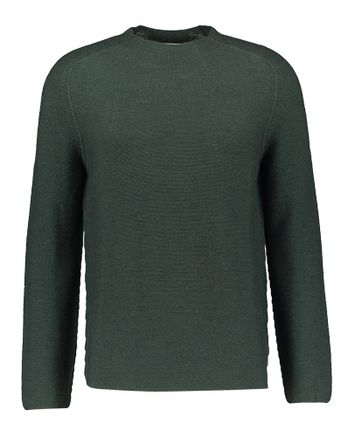 Groene wollen pull met ronde hals Phil Petter