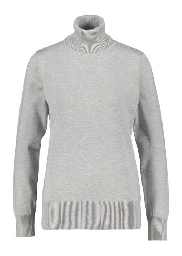 Grijze pull met rolkraag en lange mouwen Saint Tropez 