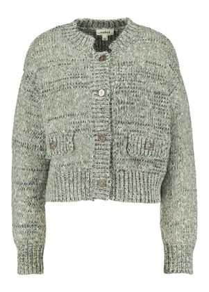 Soaked In Luxury Groene gespikkelde cardigan met zakken