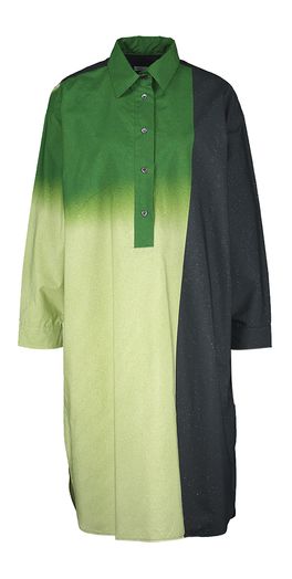Groene wijdvallende jurk met print Scorpio Just In Case 