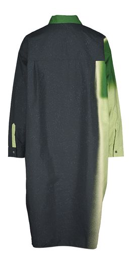 Groene wijdvallende jurk met print Scorpio Just In Case 