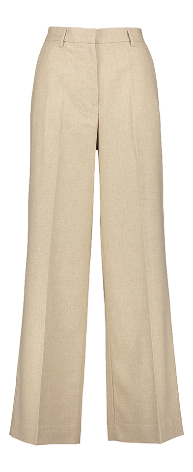 Beige lange wijde broek Zenggi 