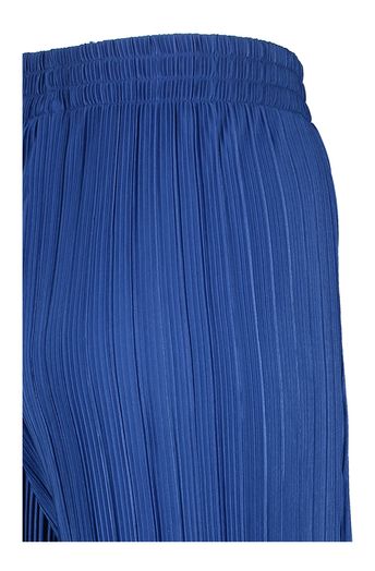 Blauwe losse plissébroek Evoked