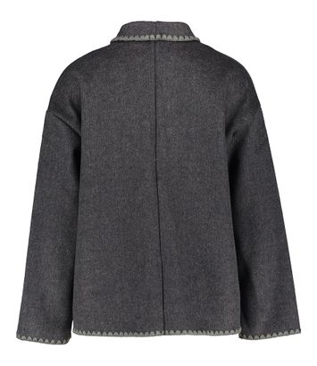 Bruine oversized vest met opgestikte zakken Pauli Yerse