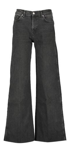 Zwarte loose jeans Luxe Vintage For All Mankind