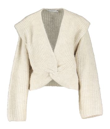 Beige wollen gebreide trui met knobbel vooraan Ferisse Iro