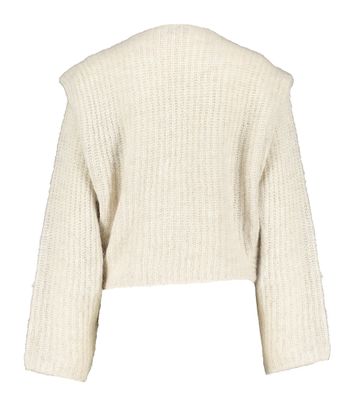 Beige wollen gebreide trui met knobbel vooraan Ferisse Iro