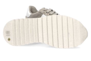 Lichtgrijze sneakers met witte details Kennel + Schmenger