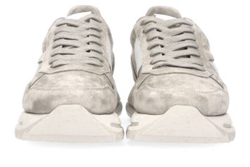 Lichtgrijze sneakers met witte details Kennel + Schmenger