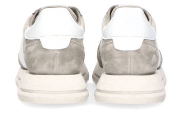 Lichtgrijze sneakers met witte details Kennel + Schmenger