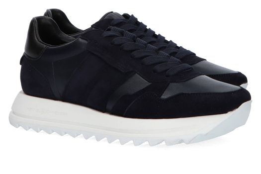 Blauwe sneakers met witte zolen Kennel + Schmenger