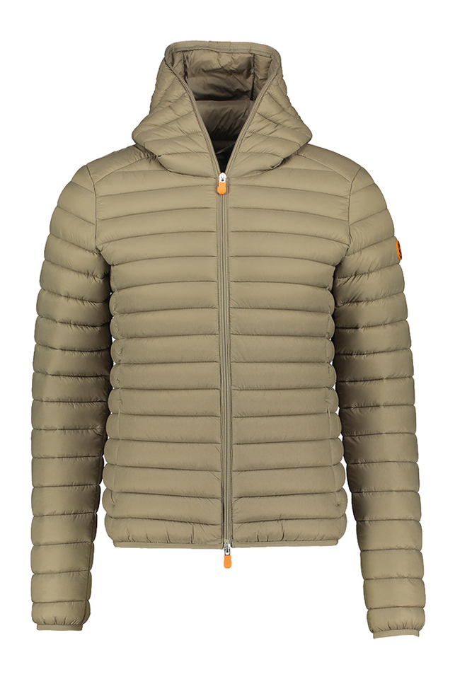 Elephant grey doorstikte korte ja met kap Save The Duck 