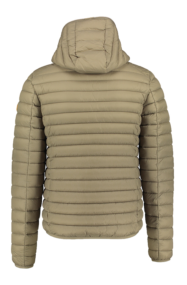 Elephant grey doorstikte korte ja met kap Save The Duck 