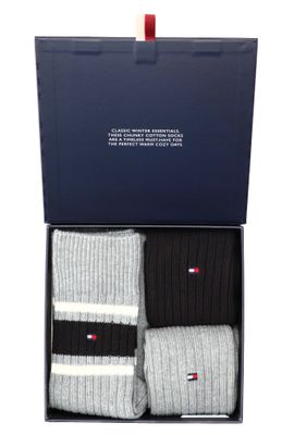 Giftbox met drie paar verschillende kousen Tommy Hilfiger