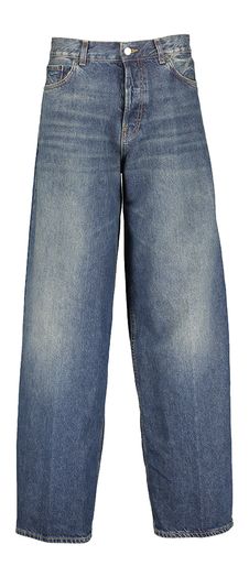 Donkerblauwe loose fit jeans Bethany Haikure