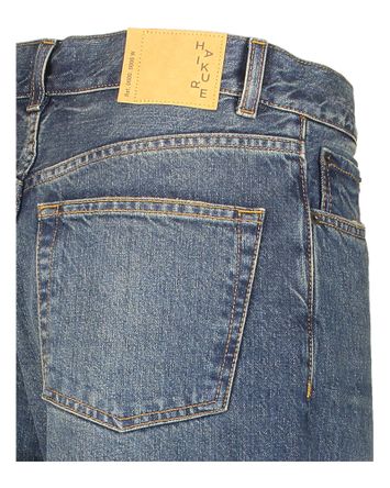 Donkerblauwe loose fit jeans Bethany Haikure