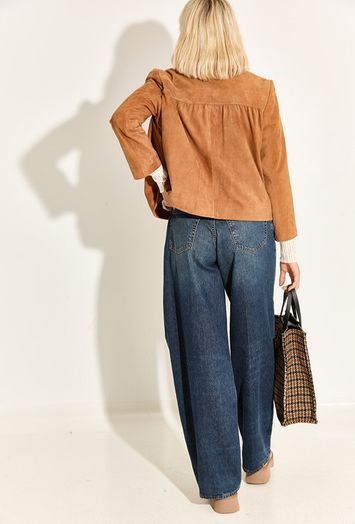 Donkerblauwe loose fit jeans Bethany Haikure