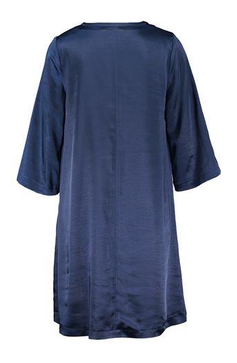 Donkerblauwe jurk in satijnlook Sore Atmos