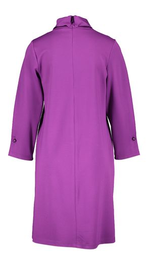 Paarse comfortabele jurk met rolkraag Vella Atmos