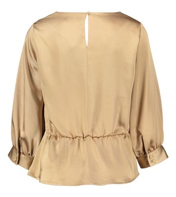 Goud kleurige bloes met detail vooraan Casal Atmos