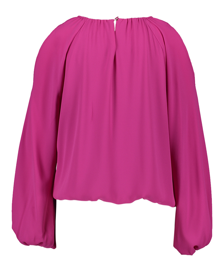 Fushia bloes met open schouder en glitterdetail ana de hals Menfi Atmos