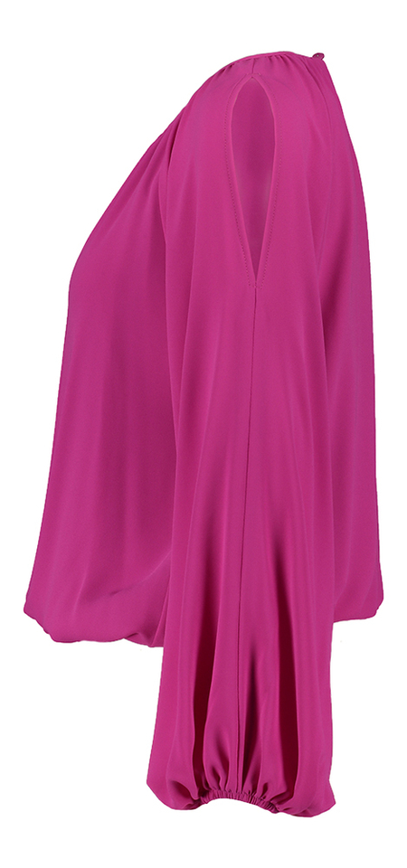 Fushia bloes met open schouder en glitterdetail ana de hals Menfi Atmos