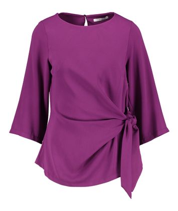 Paarse bloers met strik in de taille Massil Atmos