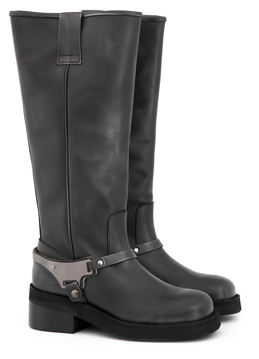 Used leather lange laars Eve Lynn Nubikk