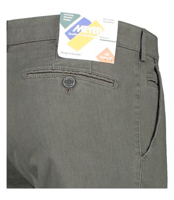Kaki kleurige slim fit chino Bonn Meyer