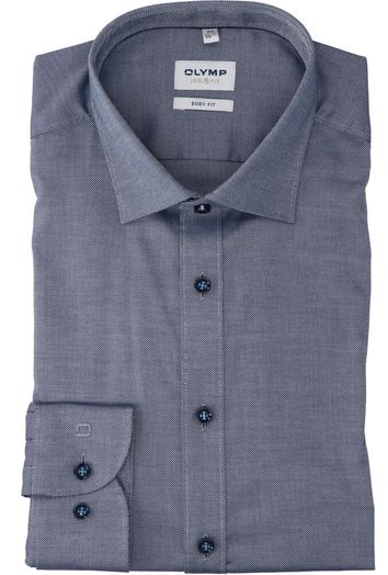 Grijs katoenen hemd ( comfort fit) met extra lange mouwen Olymp