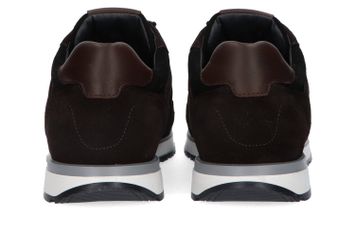 Donkerbruine lage sneakers in nubuck Cycleur de Luxe