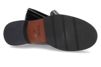 Black-grigio lage geklede schoenen Pertini 