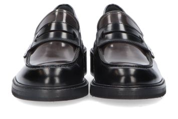 Black-grigio lage geklede schoenen Pertini 