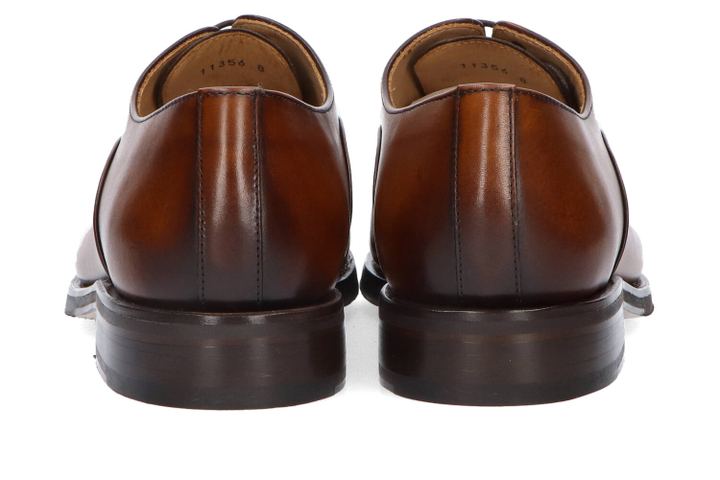 Cognackleurige klassieke veterschoenen Caen Cordwainer